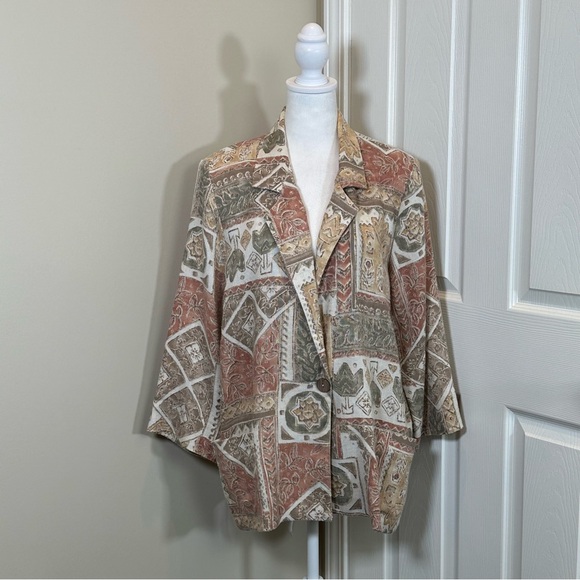 Jackets & Blazers - Vintage multicolor  neutral Joanna Blazer size M/L